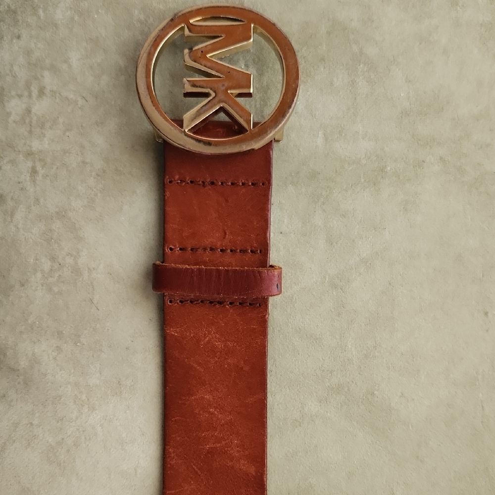 Michael Kors Brown Leather Belt